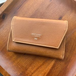 Matt & Nat tan Leather Wallet-lette